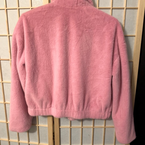 NWT Saltwater LUXE Faux Fur Pink Jacket Small - Picture 2 of 3